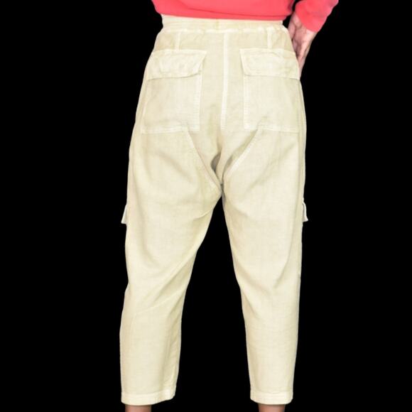 Anthropologie Daily Practice Evergreen Pants Tan Cargo Baggy High Waist Size XS - Picture 14 of 16